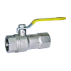 Vannes à sphère - Laiton chromé et acier zingué - G1"1/2 FF - MOP5 - Pour application GAZ - 650°C