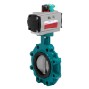 Vanne papillon - Fonte GGG40/Inox/EPDM - DN50 - LUG GN16 - PN16 - Cde pneu. double effet NF - 120°C
