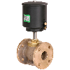 Vanne à soupape à siège droit - Bronze - PTFE - DN32 - A brides GN10 PN16 - 2/2 - 184°C - 4 à 10 bar