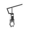 Vanne à guillotine à levier en inox 316 DN65
