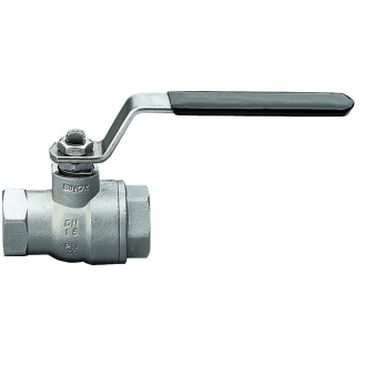 Vannes à sphère - Inox 316 - PTFE - G3'' FF - PN40 - 2/2 - 2 pièces - 150°C-Lire la description