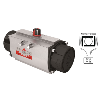 Actionneur pneumatique quart de tour ACTREG ASR 0850 - simple effet - 14R - #27 - F10-F12 - NBR-Lire la description