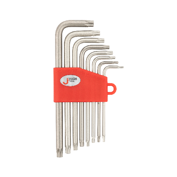 Jetech 8Pièces Clé étoile à bras long - Torx T9, T10, T15, T20, T25, T27, T30, T40-Lire la description