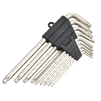 Jetech 9Pièces Clé étoile à bras long — Torx : T10, T15, T20, T25, T27, T30, T40, T45, T50-Lire la description