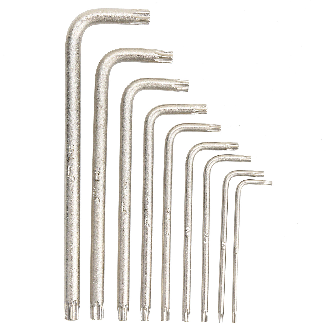 Jetech 9Pièces Clé étoile à bras long — Torx : T10, T15, T20, T25, T27, T30, T40, T45, T50-Lire la description