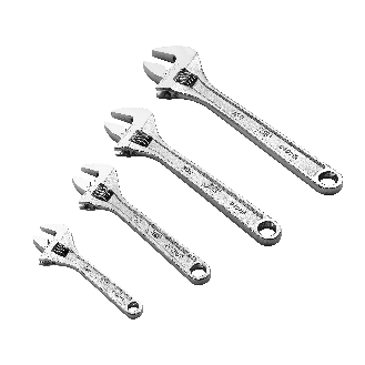 Ensemble de 4 clés ajustables Jetech, de qualité industrielle, avec ouverture de calibre large, pinces à décalage résistantes avec étui de rangement enroulable, les tailles incluent 6 pouces, 8 pouces, 10 pouces, 12 pouces-Lire la description