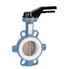 Vannes papillon - Fonte GGG50 - PTFE - DN300 - Wafer GN10/16 - PN10 - Cde manu par volant - 200°C