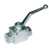 Vannes à sphère - Acier - POM - G3/8'' FF - PN500 - 2/2 - Haute pression - 100°C