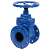Vannes à opercule - Fonte GGG50 - NBR - DN40 - A brides GN16 - (+)70°C - Cde manuelle