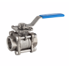 Vanne à sphère en inox corps 3 pièces à commande manuelle - 2/2 - G3/4" - PN63 - 180°C