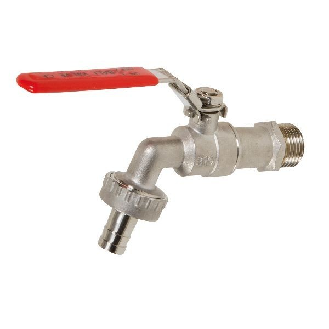 Robinet double service en inox - G1/2"M - G3/4"M - Ø19mm - PN16-Lire la description