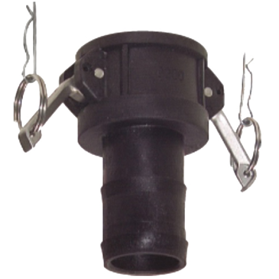 Raccords Cam-Lock pour tuyaux - Coupleurs - Cannelés droits - PP - 1"1/4" - Ø34mm - Pmax: 6 bar-Lire la description