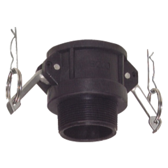 Raccords Cam-Lock pour tuyaux - Coupleurs droits - PP - 2" M - Pmax: 6 bar-Lire la description