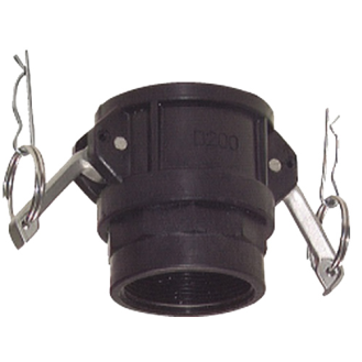 Raccords Cam-Lock pour tuyaux - Coupleurs - PP - 3/4" F - Pmax: 6 bar-Lire la description