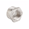 Réduction hexagonale en acier inox - R 1"1/2 M  x G 1" F - 20 bar