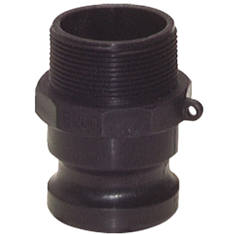 Raccords Cam-Lock pour tuyaux - Adaptateurs - PP - 1"1/2 M - Pmax: 6 bar-Lire la description