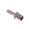 Raccords cannelés pour tuyaux - Embouts droits - Inox - R1/2" Mâle - Ø13mm - Pmax: 16 bar