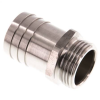 Raccords cannelés pour tuyaux - Embouts droits - Inox - G1" Mâle - Ø32mm - Pmax: 40 bar