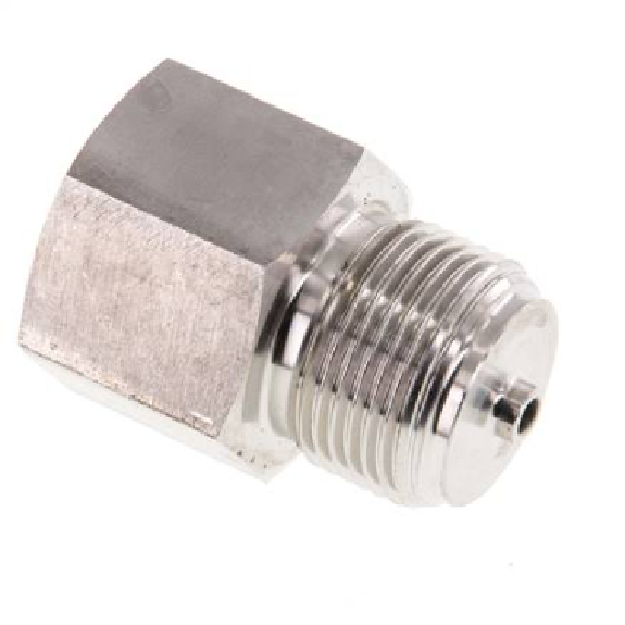 Réduction - Inox 316 Ti - 3/4" - 1/2" MF - Pmax: 400 bar - Encomb.: 45 mm Réduction - Inox 316 Ti - 3/4" - 1/2" MF - Pmax: 400 bar - Encomb.: 45 mm-Lire la description