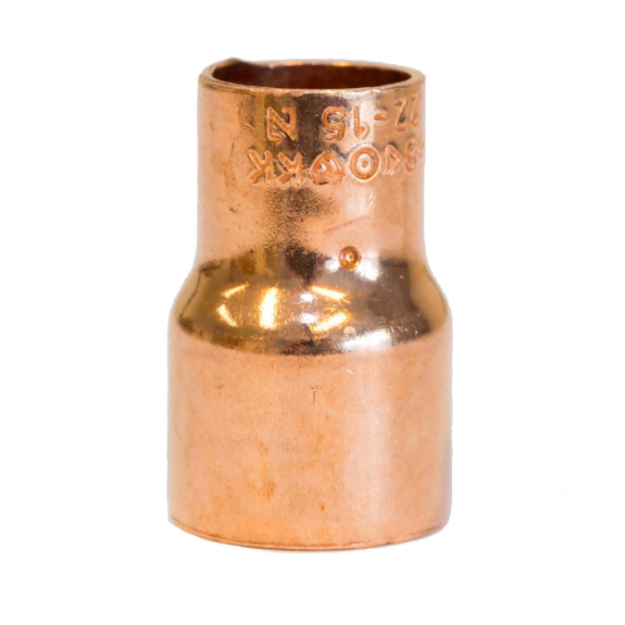 Réduction hydraulique en cuivre Ø 108 x 89 mm-Lire la description