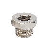 Raccords pour tubes - Réduction cylindrique - Laiton nickelé - 3/8" - 1/4" MF - 60 bar