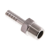 Raccords cannelés pour tuyaux - Embouts droits - Inox - R3/8" Mâle - Ø09mm - Pmax: 16 bar
