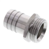 Raccords cannelés pour tuyaux - Embouts droits - Inox - G1" Mâle - Ø25mm - Pmax: 40 bar