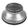 Réduction conc. galva M.M.à joint Ø 200 x 125 pour buse spiralée