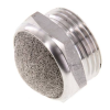 Silencieux boutons - Inox - 3/8" M - 12 bar