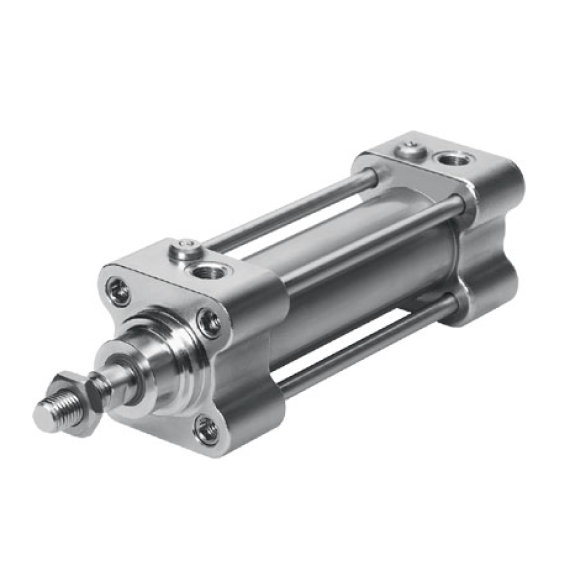 Vérins à tirants Inox ISO 15552 - Ø 80 - Course: 150 - Pression: 10 bar - Double effet - Tige Inox Vérins à tirants Inox ISO 15552 - Ø 80 - Course: 150 - Pression: 10 bar - Double effet - Tige Inox-Lire la description