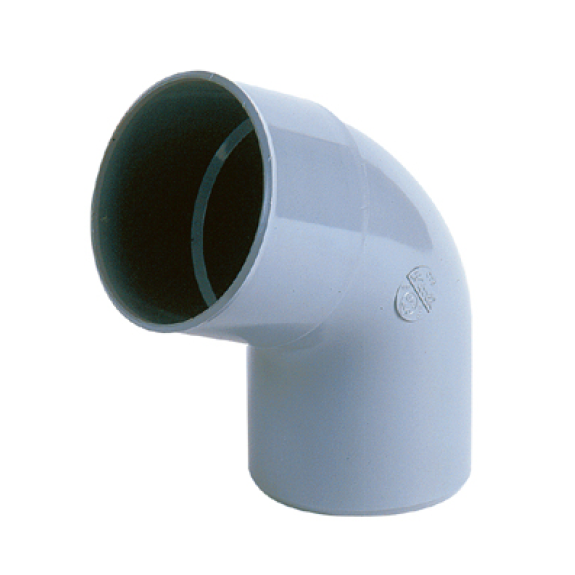 Coude MF 67° PVC décharge  Ø 50*-Lire la description
