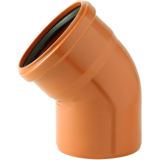 Coude 45° PVC égout rouge  Ø 250*-Lire la description