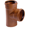 Té 87° PVC égout rouge  Ø 110