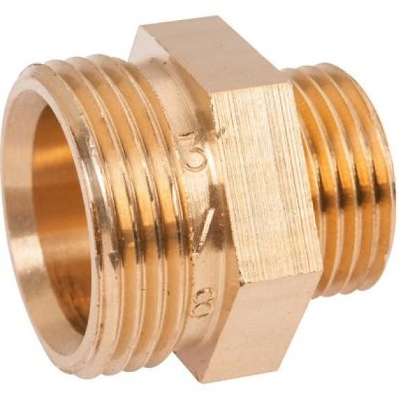 Adaptateur M-M à pas conique inégal - Filetage: 1/2'' Adaptateur M-M à pas conique inégal - Filetage: 1/2''-Lire la description