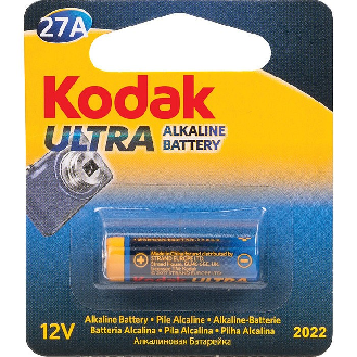 Pile miniature alcaline Ultra  - Diamètre (mm): 8 | Tension (v): 12 | Modèle de pile: A27 | Longueur (mm): 28.2-Lire la description