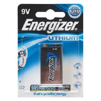 Piles  Ultimate Lithium - Vendu par: 1 | Volts: 9 V | Type: PP3 | Modèle: 6LR61-Lire la description