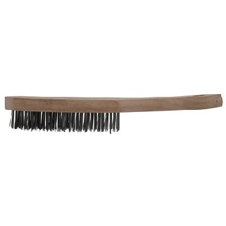 Brosse à manche  - Fil métal: Acier rond-Lire la description