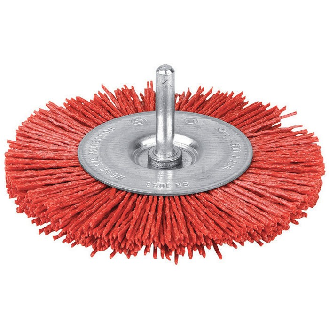 Brosse circulaire nylon rou  - Diamètre (mm): 75-Lire la description