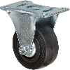 Roulette fixe série S7  - C: 50 mm | F: 6.2 mm | B: 67 x 48 mm | G: 29 mm | Char ou force (kg): 35 kg | A: 69 mm | E: 55 x 30 mm | I: 22 mm | d: 9.4 mm