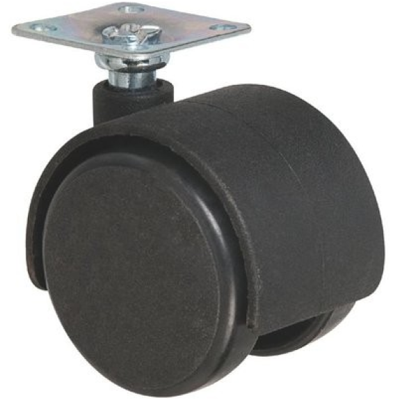 Roulette jumelée ameublement à platine pivotante série S49 P - C (mm): 50 | A (mm): 68 | B (mm): 45 x 45 | E (mm): 25 x 25 | Char (kg): 50 | I (mm): 14 x 2 Roulette jumelée ameublement à platine pivotante série S49 P - C (mm): 50 | A (mm): 68 | B (mm): 45 x 45 | E (mm): 25 x 25 | Char (kg): 50 | I (mm): 14 x 2-Lire la description