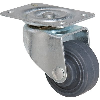 Roulette ameublement pivotante à platine série S12  - A (mm): 56 | B (mm): 54 x 40 | C (mm): 42 | E (mm): 44 x 30 | Char (kg): 20 | F (mm): 6.2 | G (mm): 22.5 | I (mm): 16 | J (mm): 22