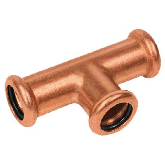 Té pressfitting cuivre  Ø 54 x 42 x 54*-Lire la description