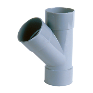 Té FF 45° PVC décharge Ø 250-Lire la description