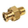 Raccord union pressfitting bronze  Ø 1/2" M x 12*