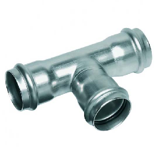 Té pressfitting inox  Ø 42 x 22 x 42*-Lire la description