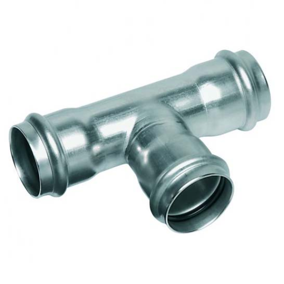 Té pressfitting inox  Ø 42 x 22 x 42*-Lire la description