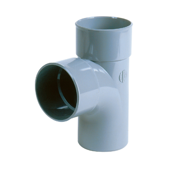 Té réduit MF 87° PVC décharge  Ø 110 x 32 x 110*-Lire la description