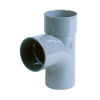 Té réduit MF 87° PVC décharge  Ø 110 x 32 x 110*