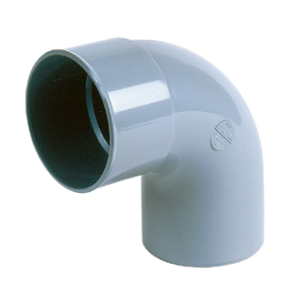Coude MF 87° PVC décharge  Ø 100-Lire la description