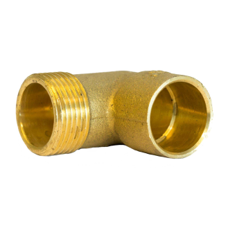 Coude F/C laiton  Ø 3/8" M x 15*-Lire la description